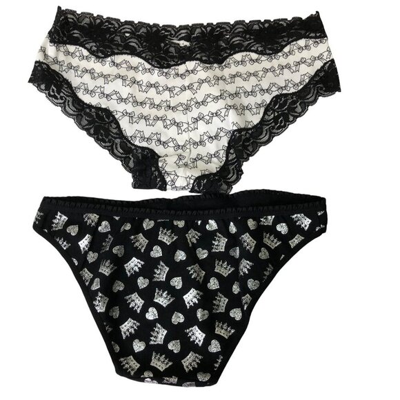 EXPRESS‎ LACE/COTTON PACK OF TWO BIKINI XS NEW WITH TAG - Picture 1 of 4